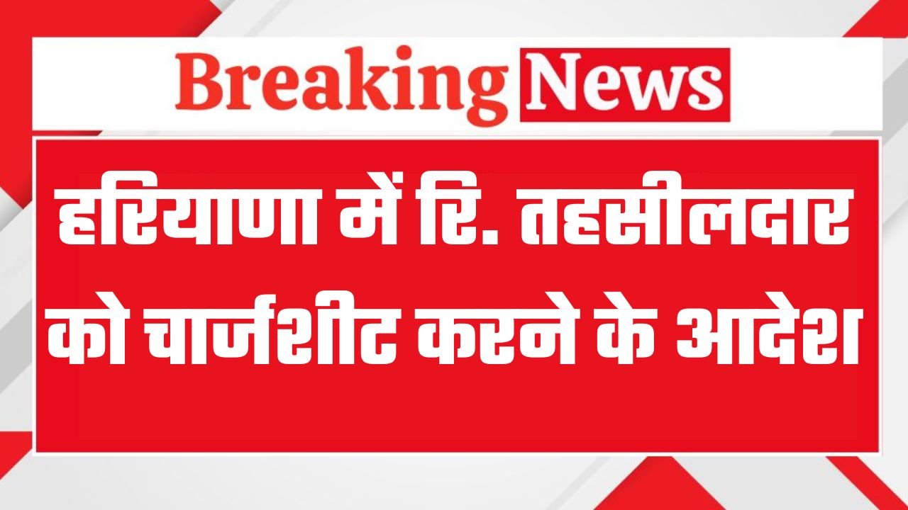 Haryana orders chargesheeting of retired tehsildar