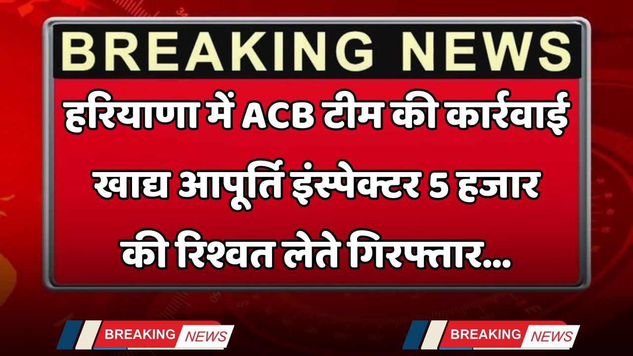 Haryana: Major action by ACB team
